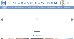 Desktop Screenshot of m-abayolawfirm.com