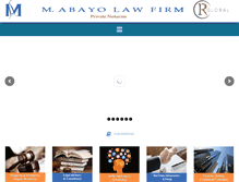 Tablet Screenshot of m-abayolawfirm.com